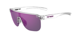 Crystal Clear Frame - Smoke Tint with Purple Mirror AR