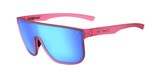 Matte Crystal Pink Frame - Smoke Tint with Sky Blue Mirror
