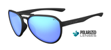 Blackout Frame - Polarized Smoke Tint with Sky Blue Mirror