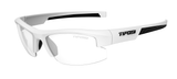Matte White with Black Frame - Clear Lens