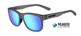 Satin Vapor Frame - Polarized Smoke Tint with Sky Blue Mirror