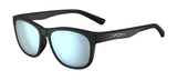 Satin Black Frame - Smoke Tint with Bright Blue Mirror