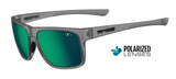 Satin Vapor Frame - Polarized Smoke Tint with Emerald Mirror