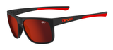 Satin Black/Crimson Frame - Smoke Tint with Red Mirror