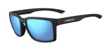 Matte Black Frame - Smoke Tint with Bright Blue Mirror