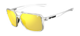 Crystal Clear Frame - Smoke Tint with Yellow Mirror