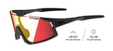 Matte Gunmetal Frame - Clarion Red Fototec