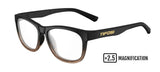 Swank - Brown Fade Frame - Clear Lens +2.5
